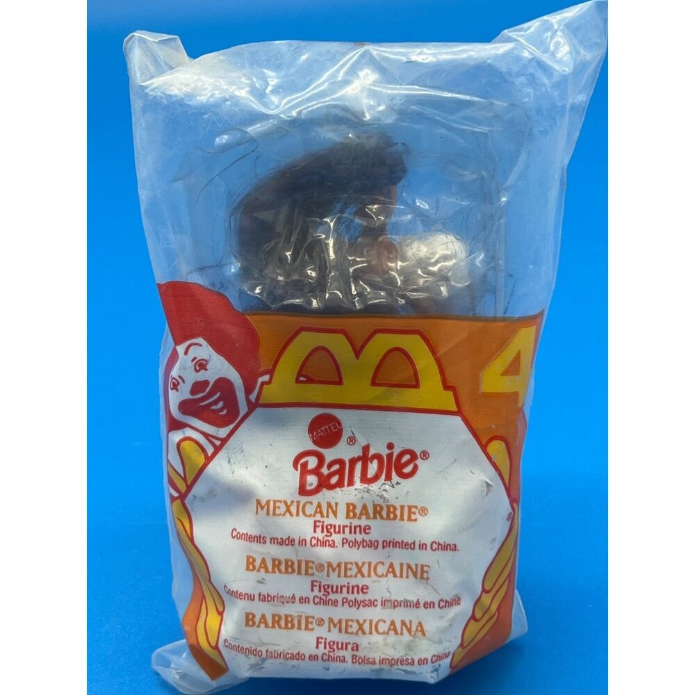 Barbie Mexican Barbie Figurine 1995 McDonalds Happy Meal Toy New In Polybag
